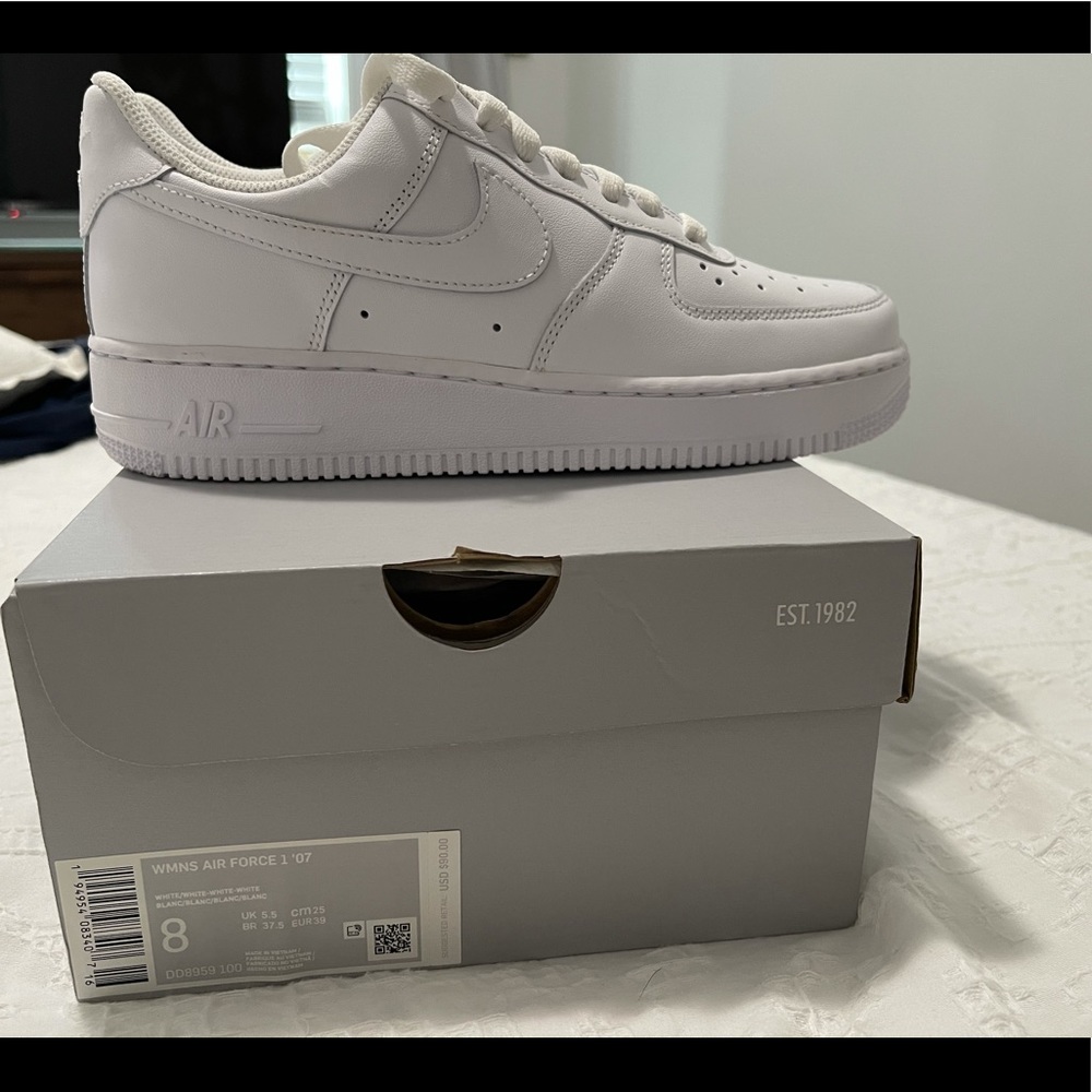 Nike Air Force 1s, women’s size 8